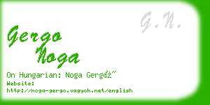 gergo noga business card